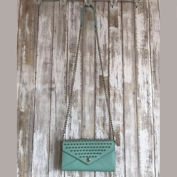 Rebecca Minkoff Wallet on a Chain Studded RARE
